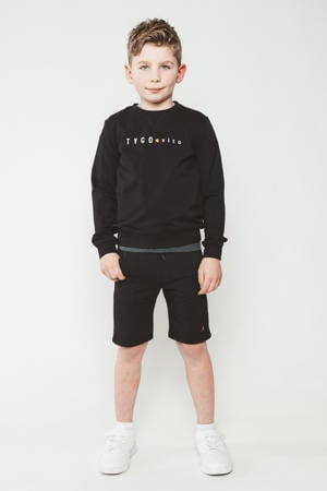regular sweatshort zwart