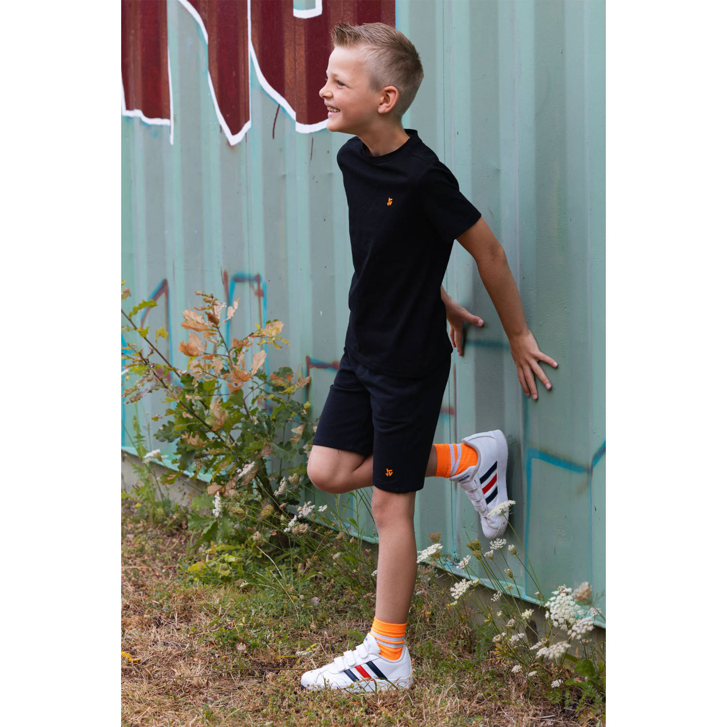 TYGO & vito regular sweatshort zwart
