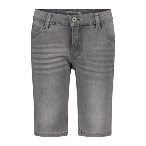 TYGO & vito regular denim short grey denim afbeelding