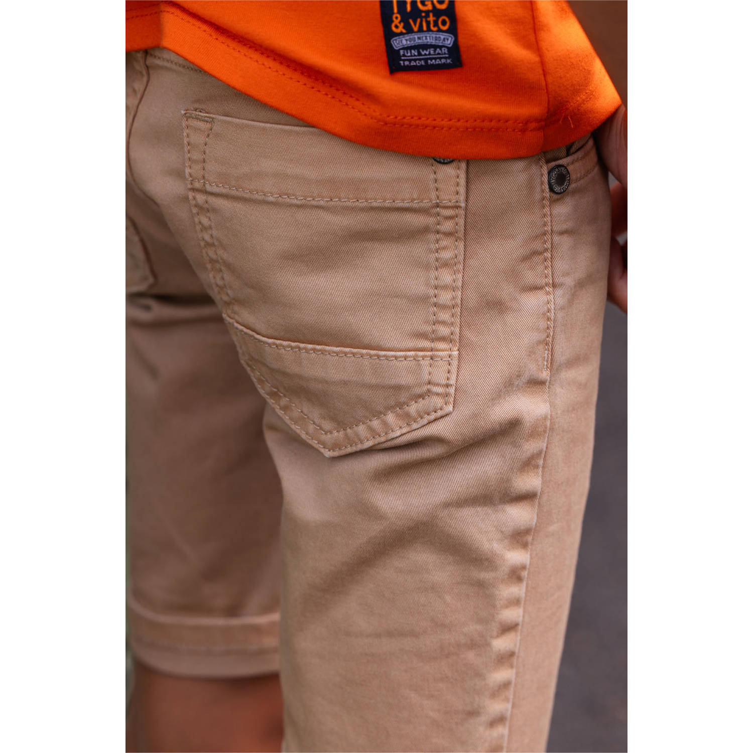TYGO & vito regular denim short zand