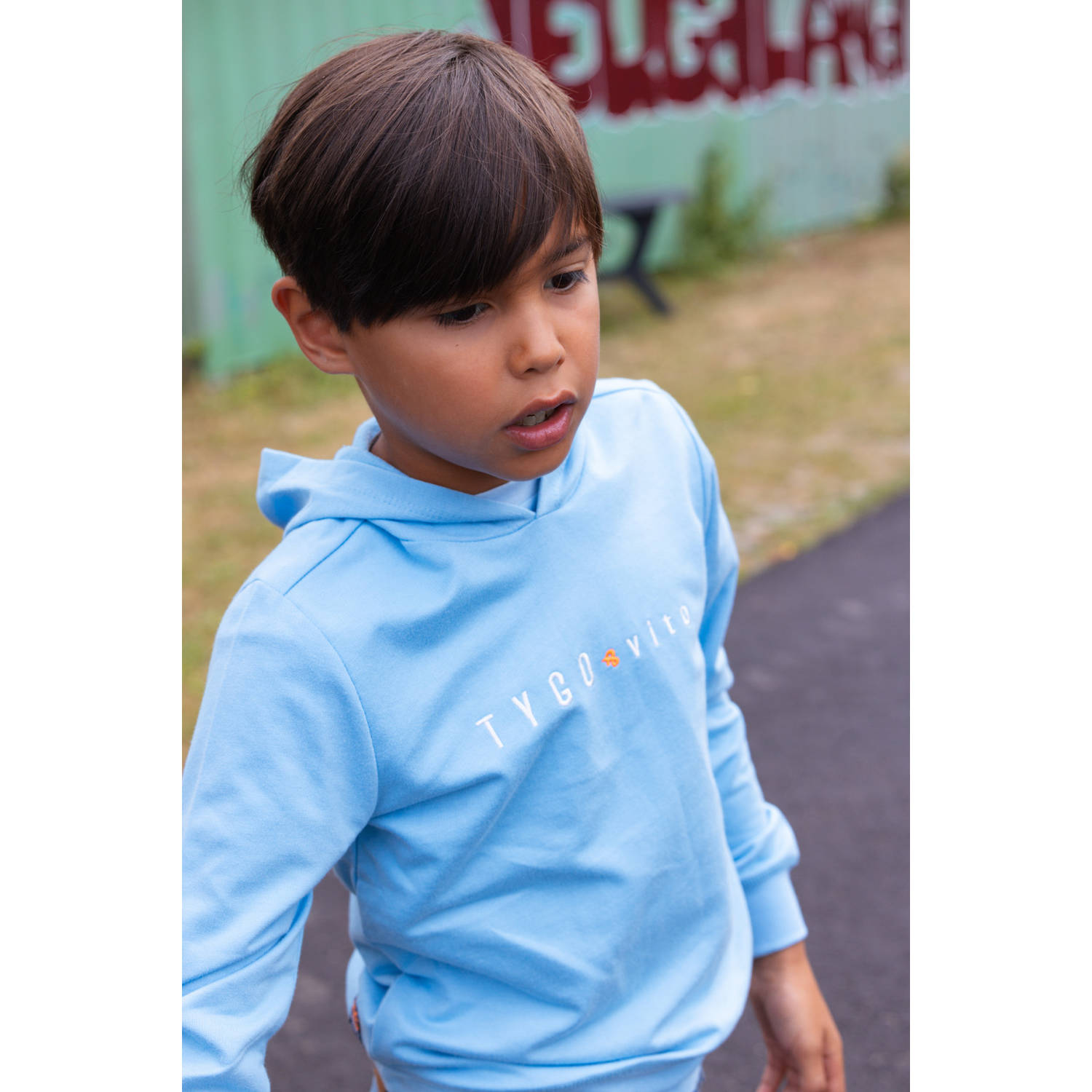 TYGO & vito hoodie lichtblauw