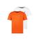 TYGO & vito T-shirt - oranje/wit (set van 2)