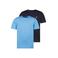 TYGO & vito T-shirt - donkerblauw/lichtblauw (set van 2)