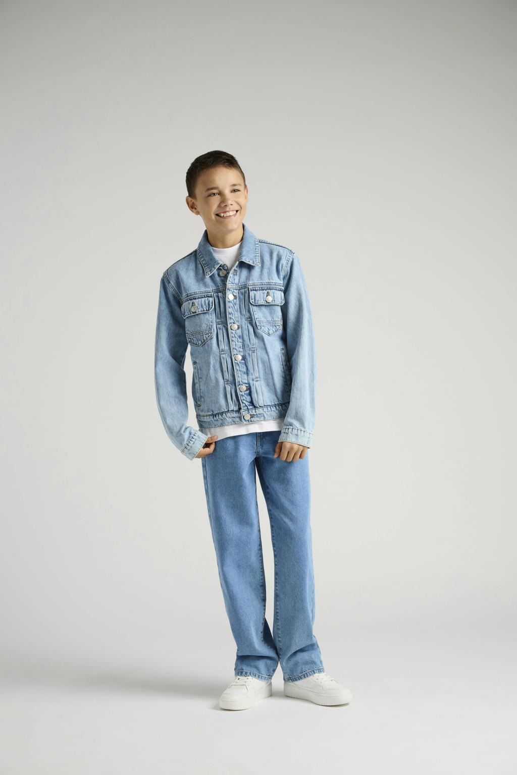 ONLY & SONS JUNIOR spijkerjas light blue denim