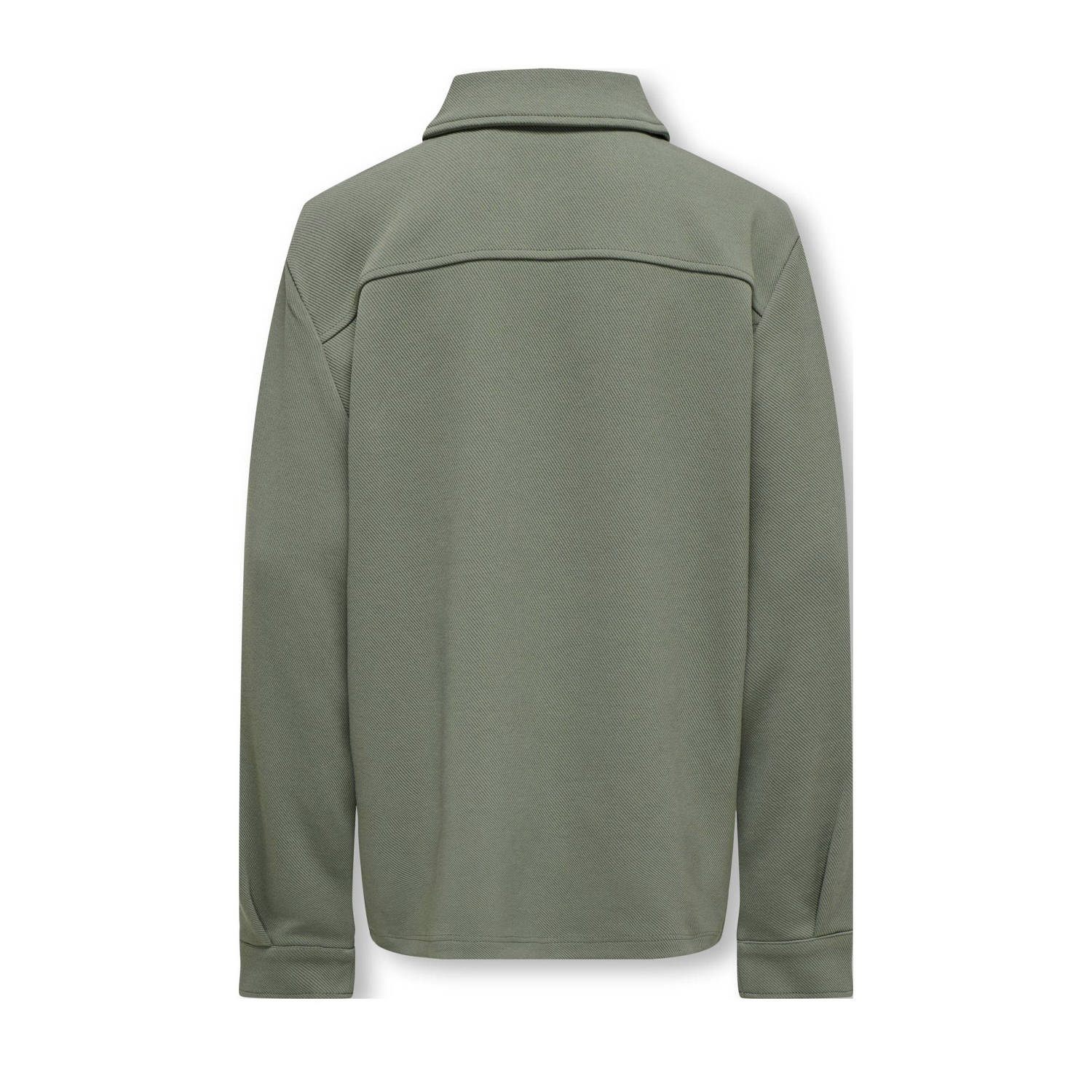 ONLY & SONS JUNIOR overshirt grijsgroen