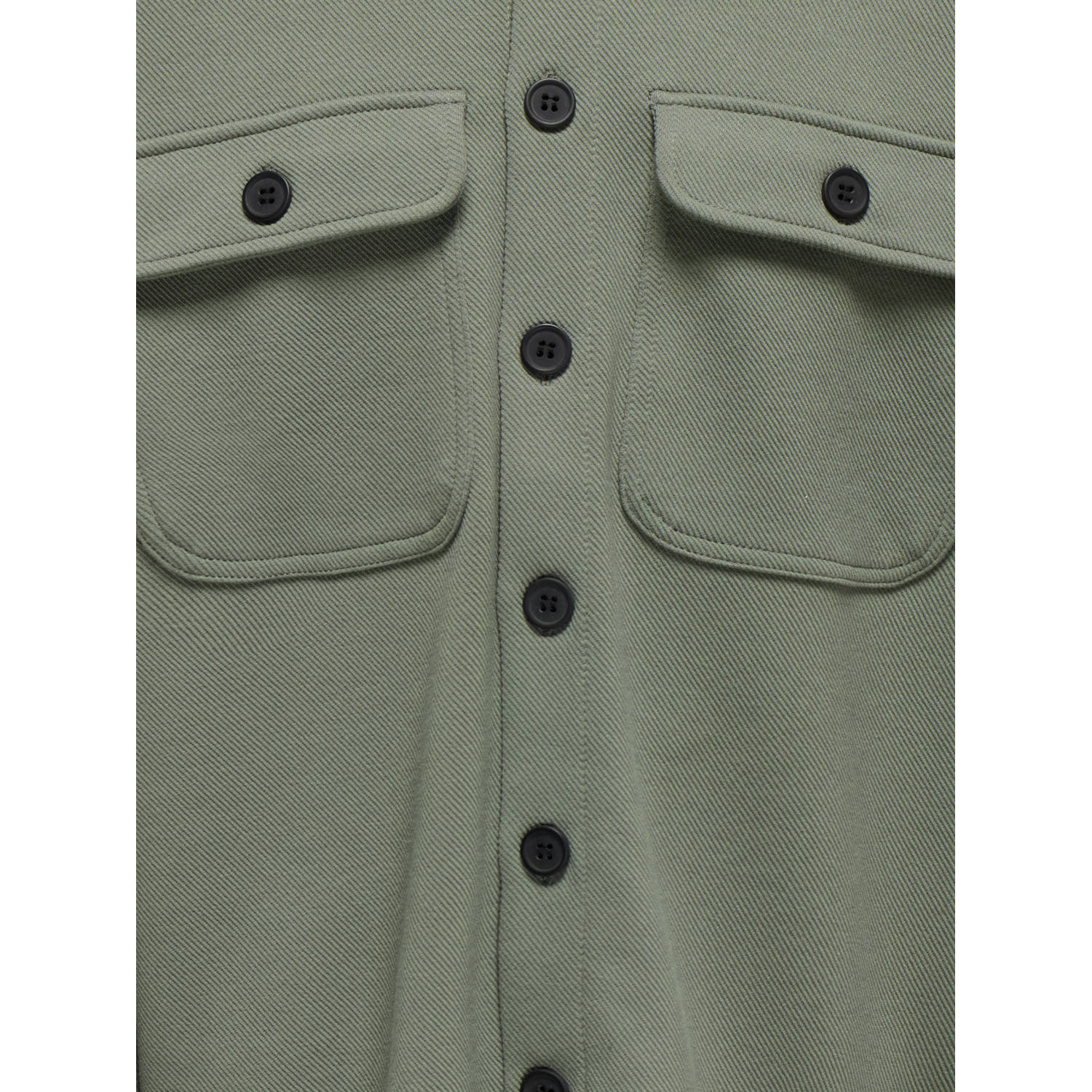 ONLY & SONS JUNIOR overshirt grijsgroen