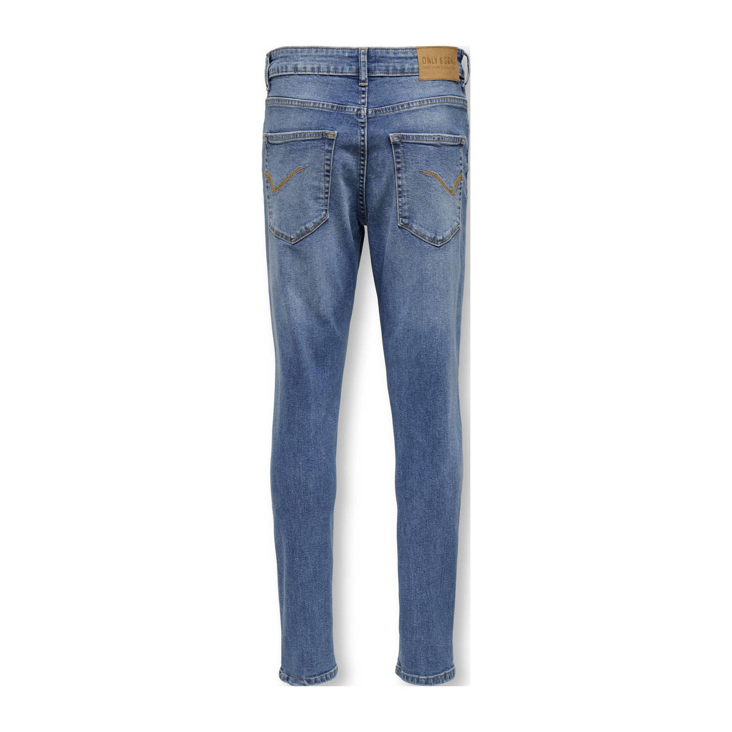 ONLY & SONS JUNIOR relaxed tapered jeans medium blue denim