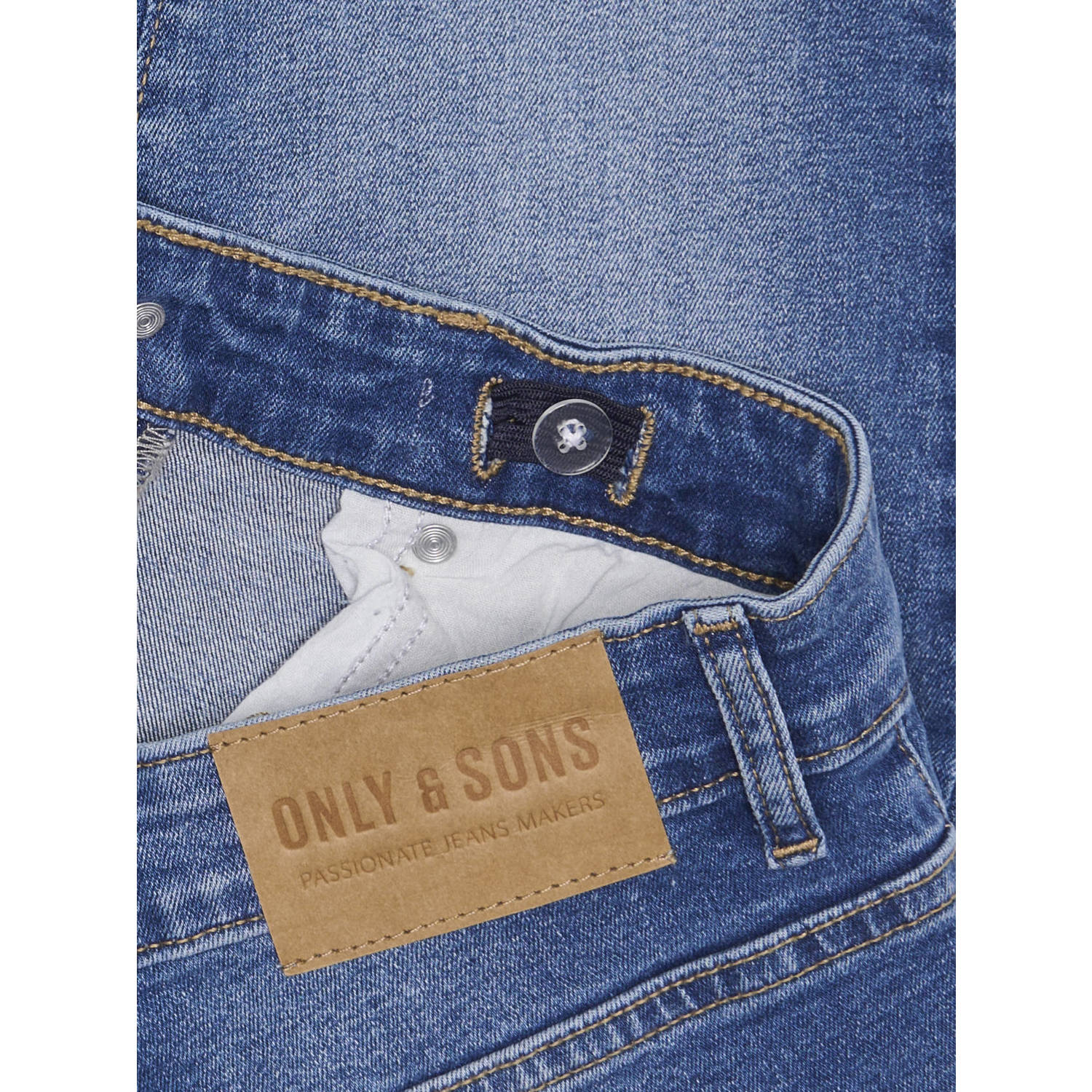 ONLY & SONS JUNIOR relaxed tapered jeans medium blue denim