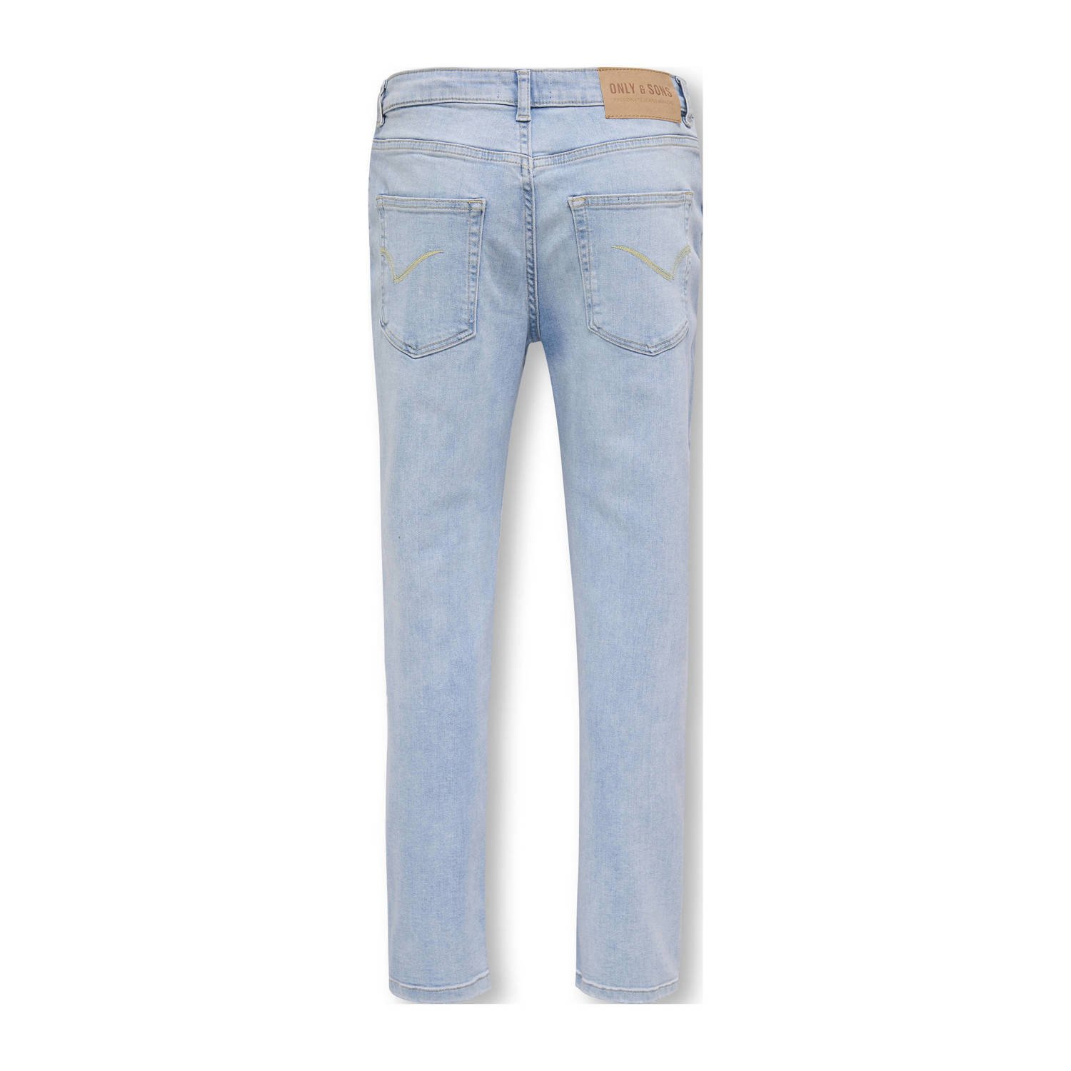 ONLY & SONS JUNIOR tapered jeans light blue denim