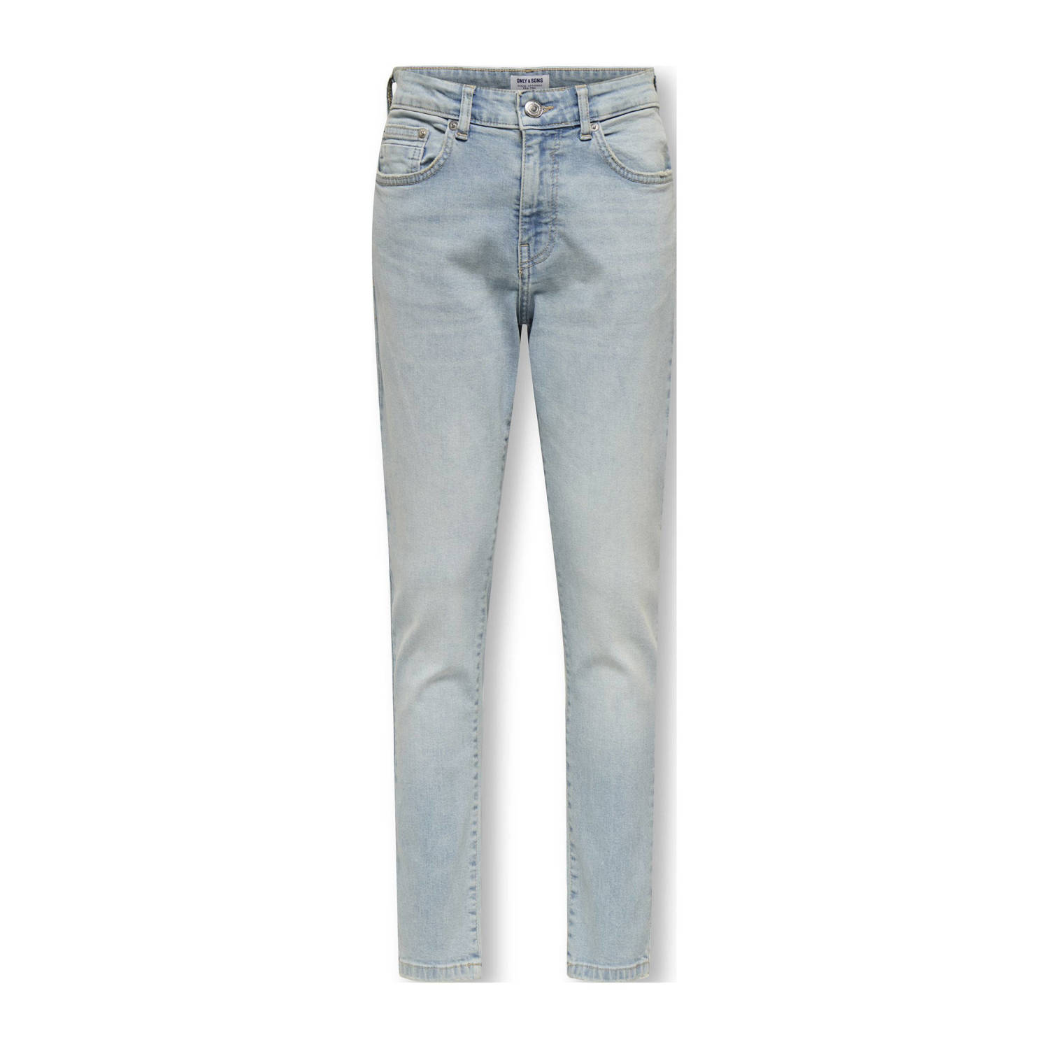 ONLY & SONS JUNIOR tapered jeans light blue denim