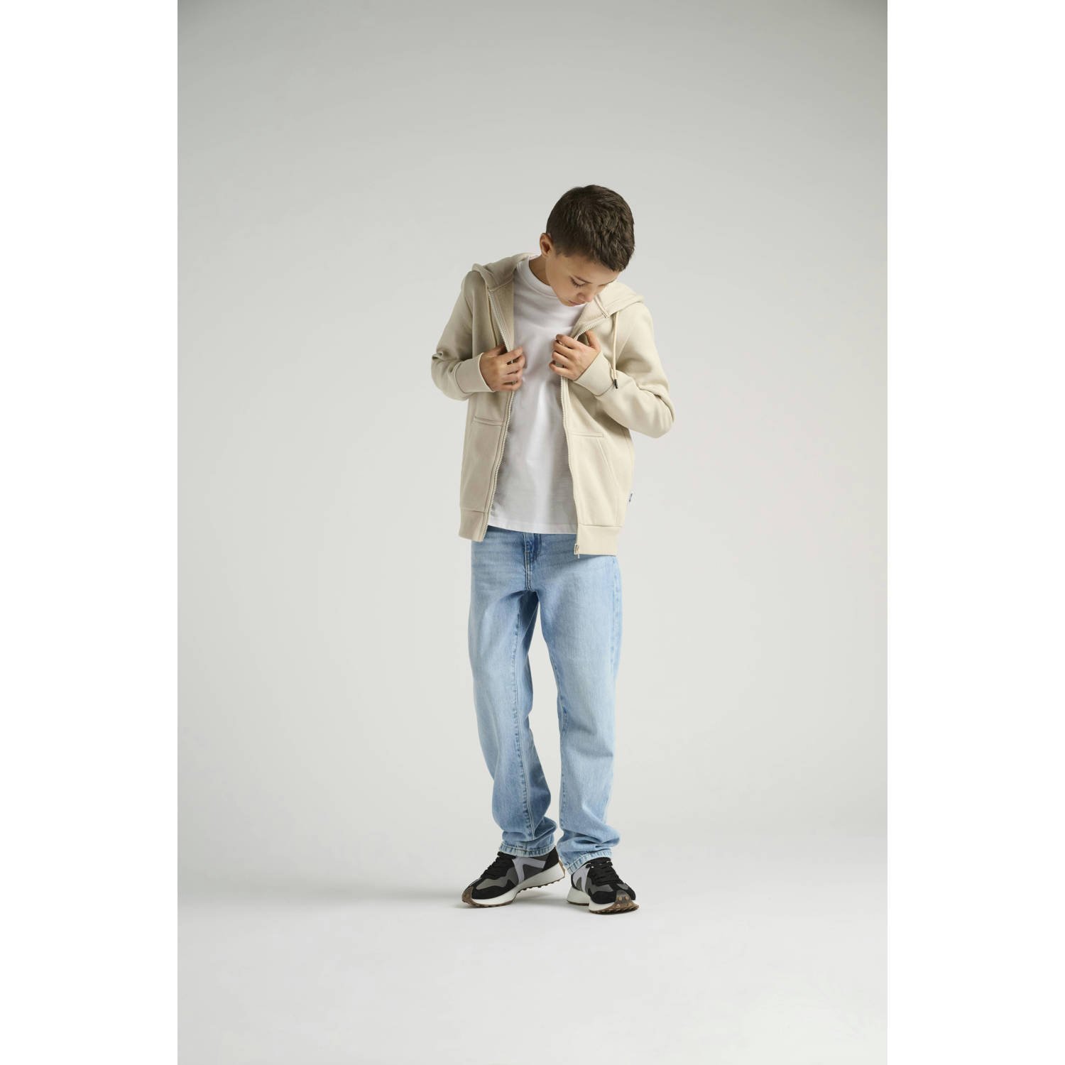 ONLY & SONS JUNIOR sweatvest beige