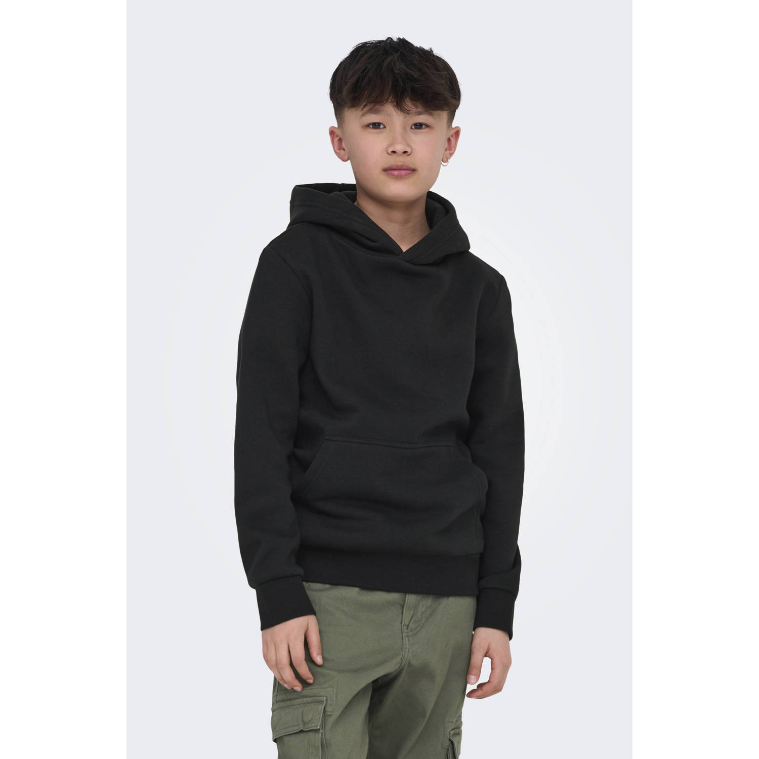 ONLY & SONS JUNIOR hoodie zwart