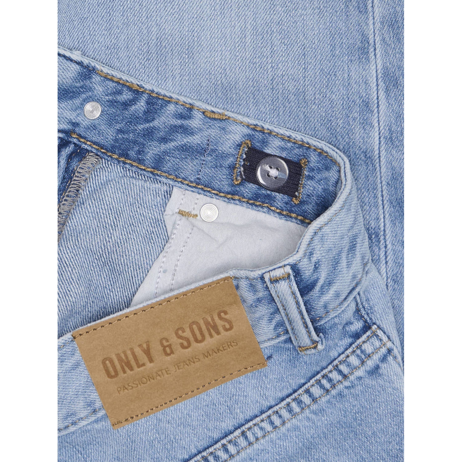 ONLY & SONS JUNIOR straight leg light blue denim