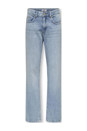 straight leg light blue denim 