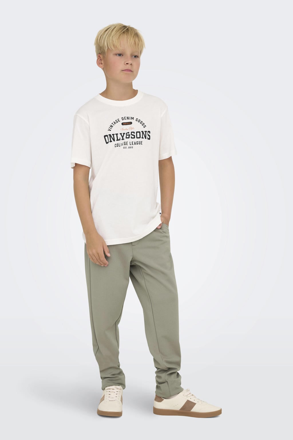 ONLY & SONS JUNIOR slim chino kaki