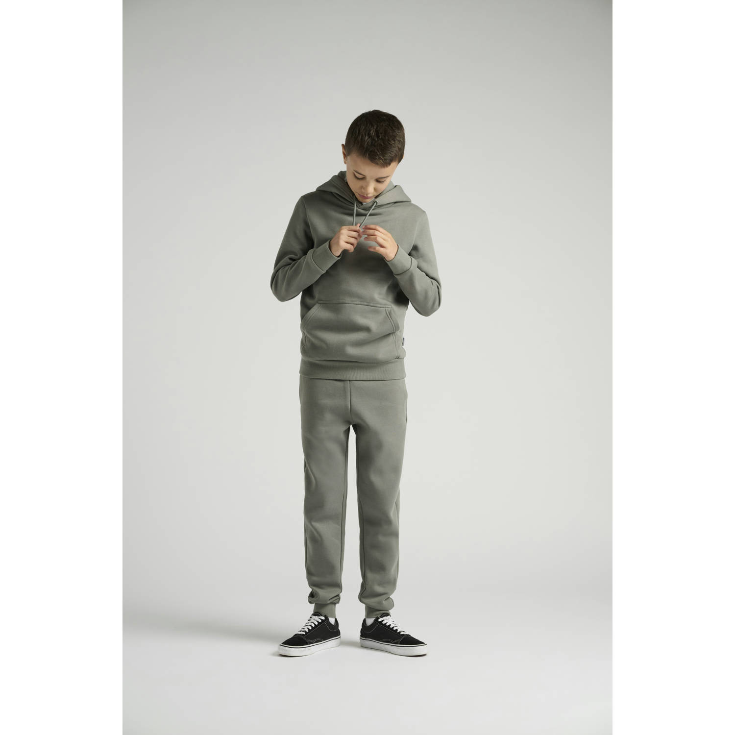 ONLY & SONS JUNIOR joggingbroek grijs
