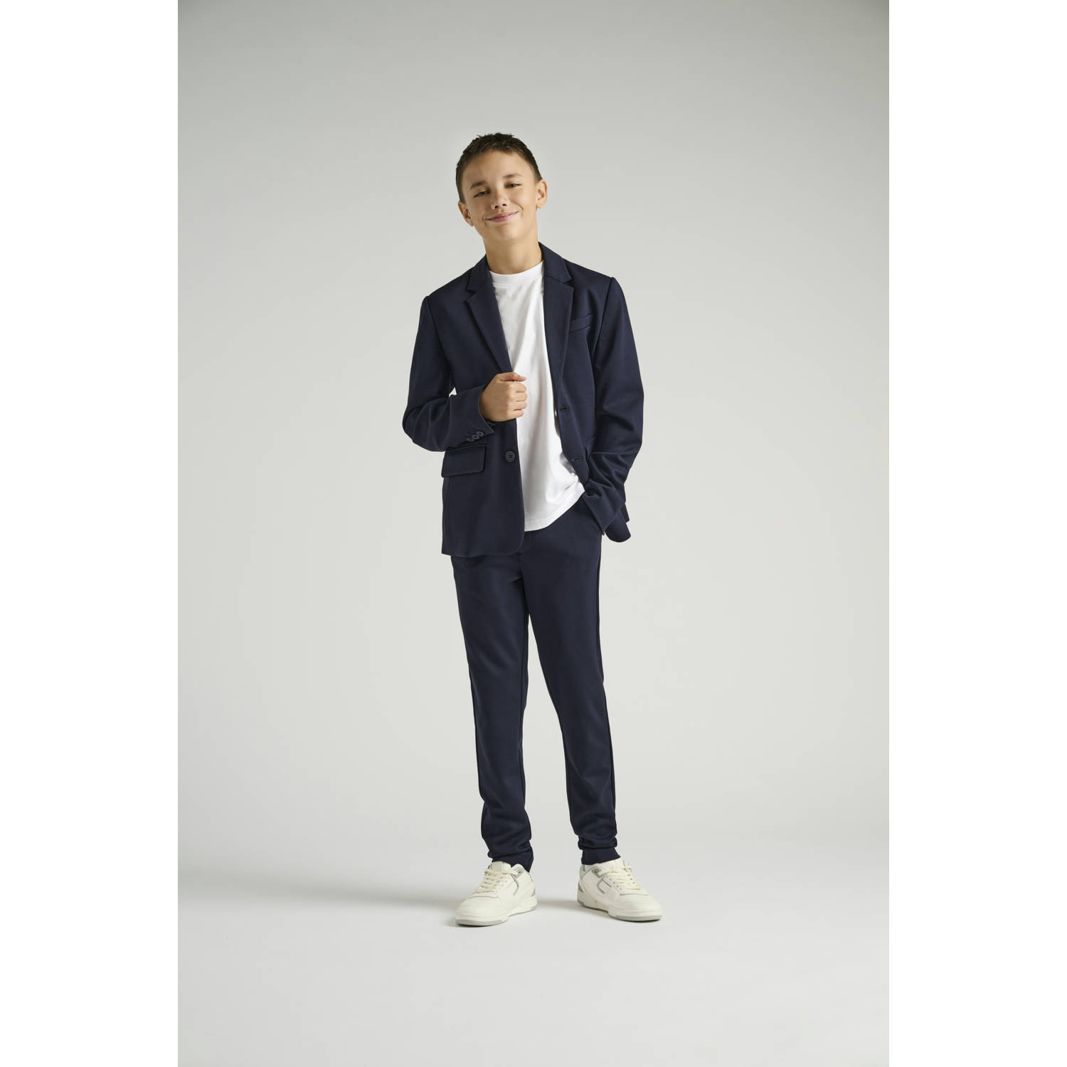 ONLY & SONS JUNIOR slim chino donkerblauw