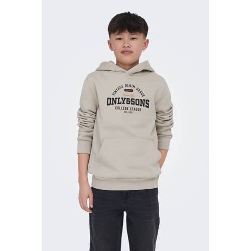 ONLY & SONS JUNIOR hoodie beige afbeelding