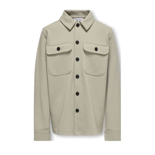 ONLY & SONS JUNIOR overshirt licht kaki afbeelding