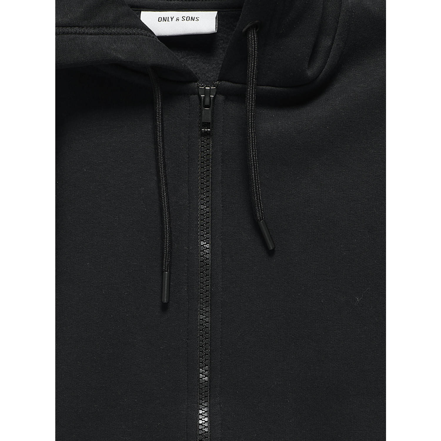 ONLY & SONS JUNIOR sweatvest zwart
