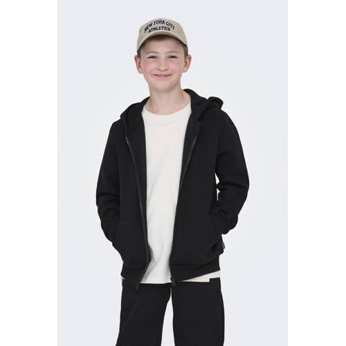 ONLY & SONS JUNIOR sweatvest zwart afbeelding
