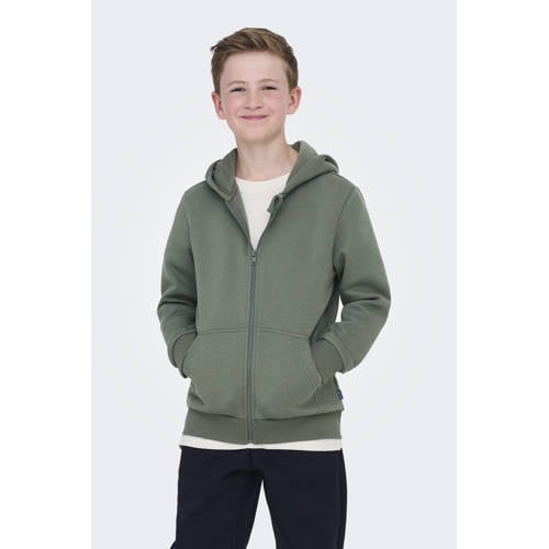ONLY & SONS JUNIOR sweatvest grijs afbeelding