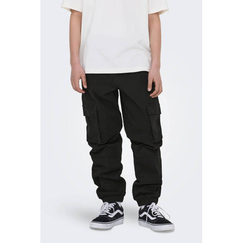 ONLY & SONS JUNIOR cargo broek zwart afbeelding