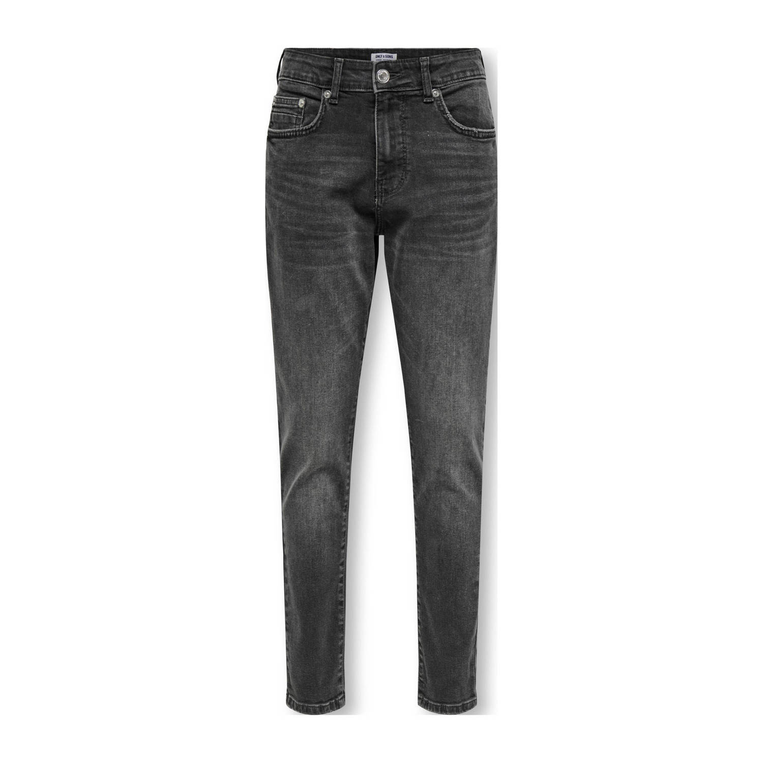 ONLY & SONS JUNIOR tapered jeans black denim