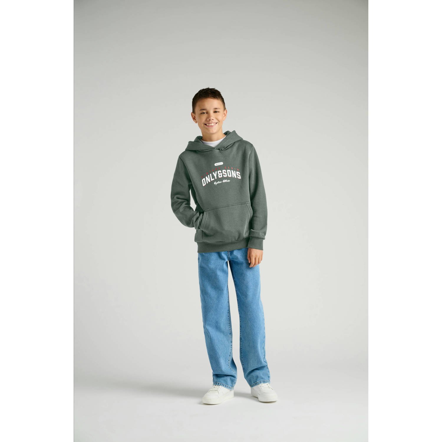 Only & Sons Ceres Vintage Print Hoodie Junior