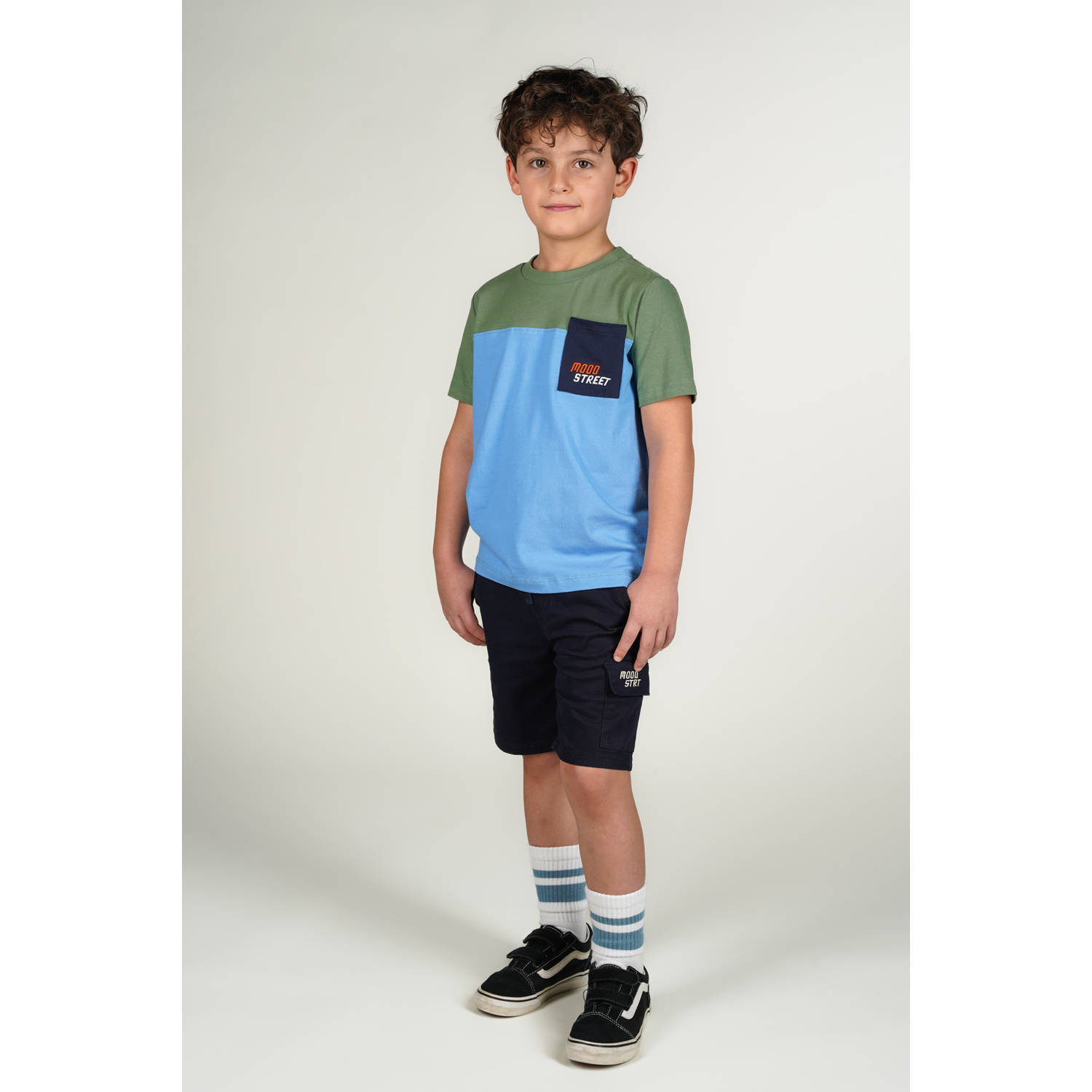 Moodstreet T-shirt kaki