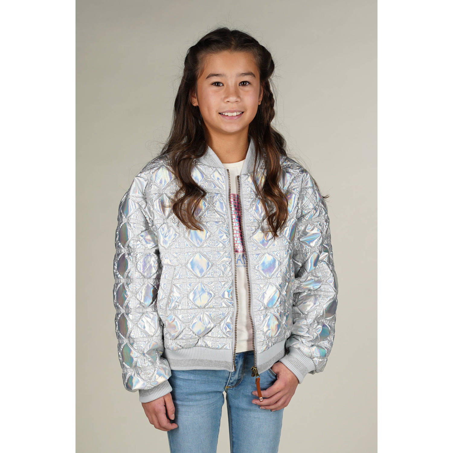 Moodstreet bomberjack zilver