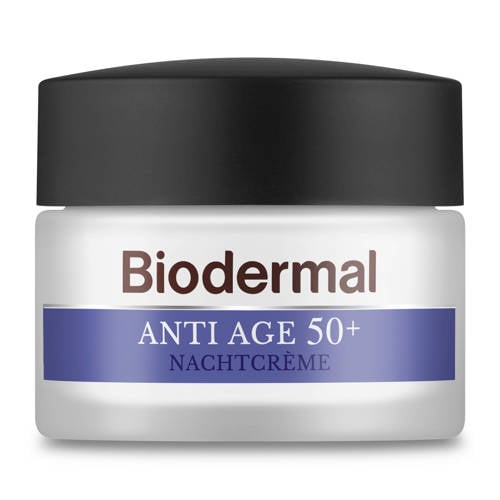 Wehkamp Biodermal Anti Age 50+ nachtcrème - 50 ml aanbieding