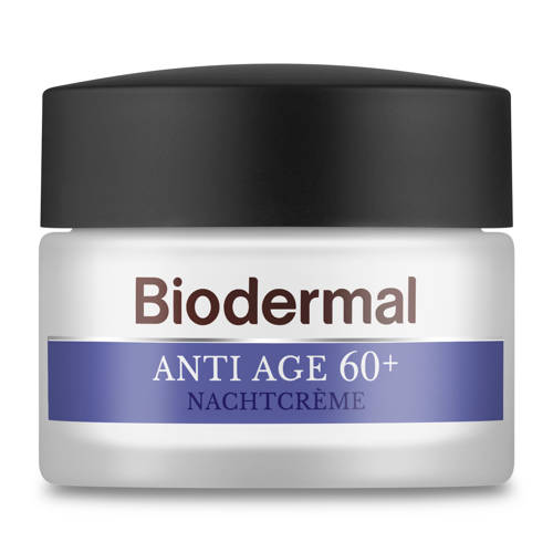 Wehkamp Biodermal Anti Age 60+ nachtcrème - 50 ml aanbieding