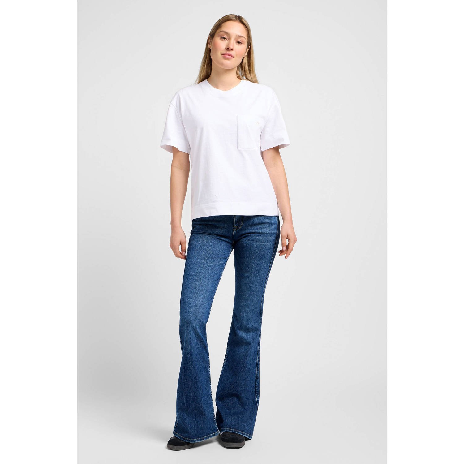 Lee flared jeans dark blue denim