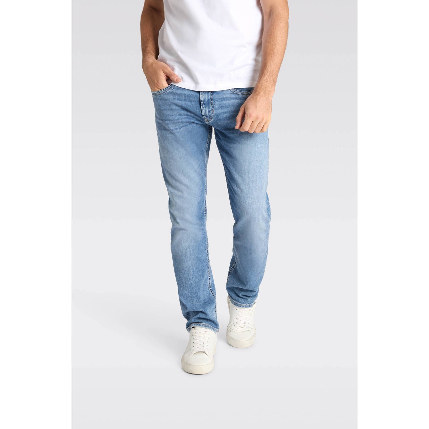 MAC slim fit jeans Arne Pipe light blue authentic wash