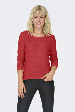 pullover roze grof gebreid