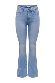 thumbnail: ONLY regular waist flared jeans light blue denim