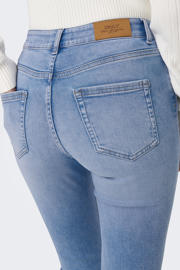 thumbnail: ONLY regular waist flared jeans light blue denim