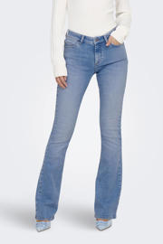 thumbnail: ONLY regular waist flared jeans light blue denim
