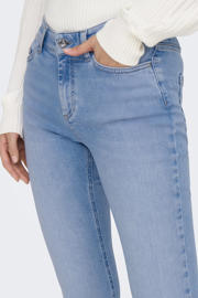 thumbnail: ONLY regular waist flared jeans light blue denim