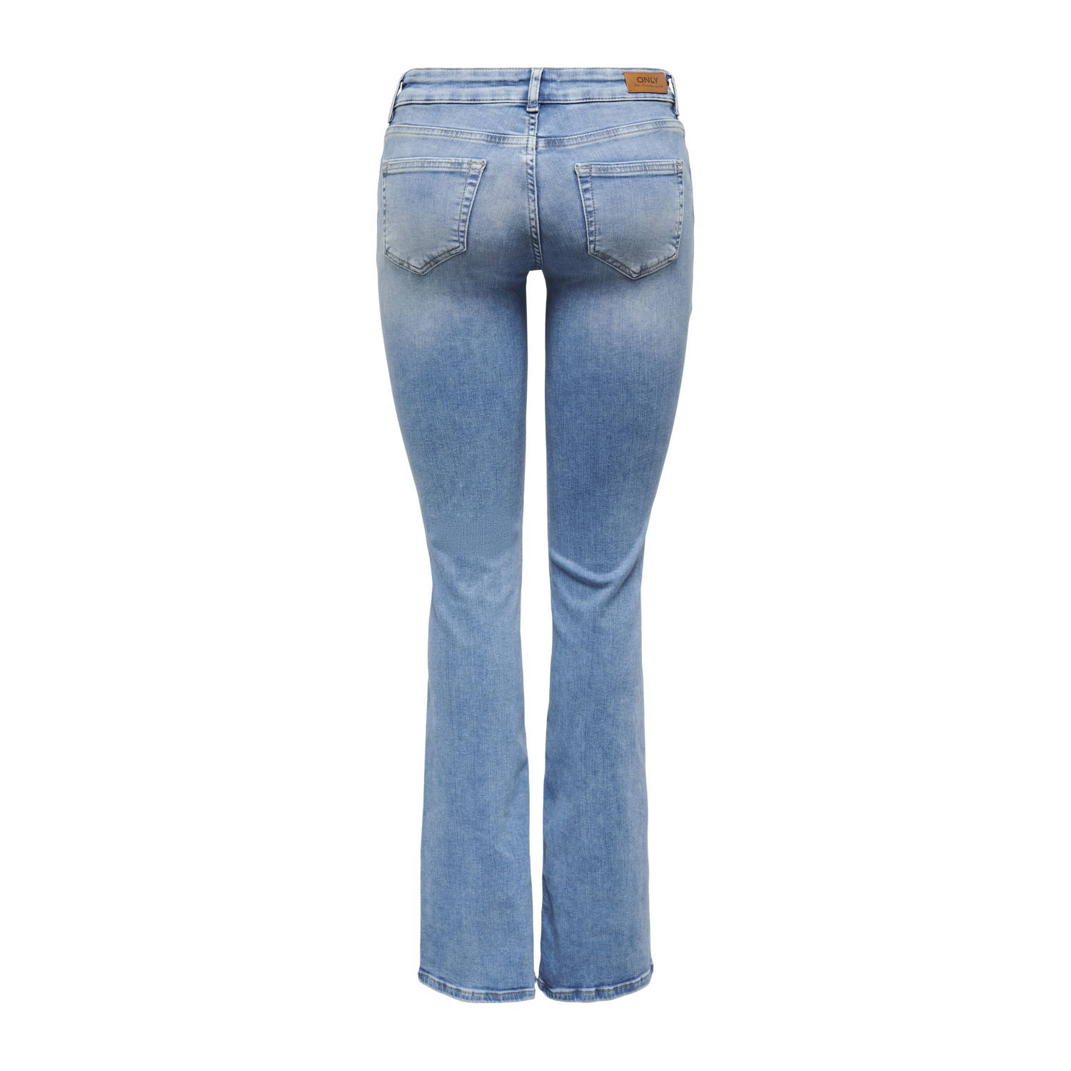 ONLY low waist flared jeans light blue denim