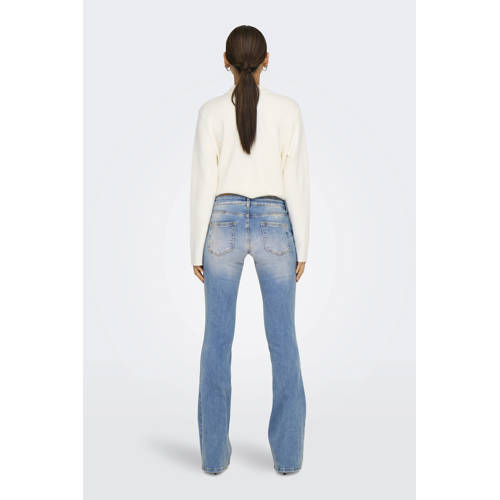 ONLY low waist flared jeans light blue denim afbeelding