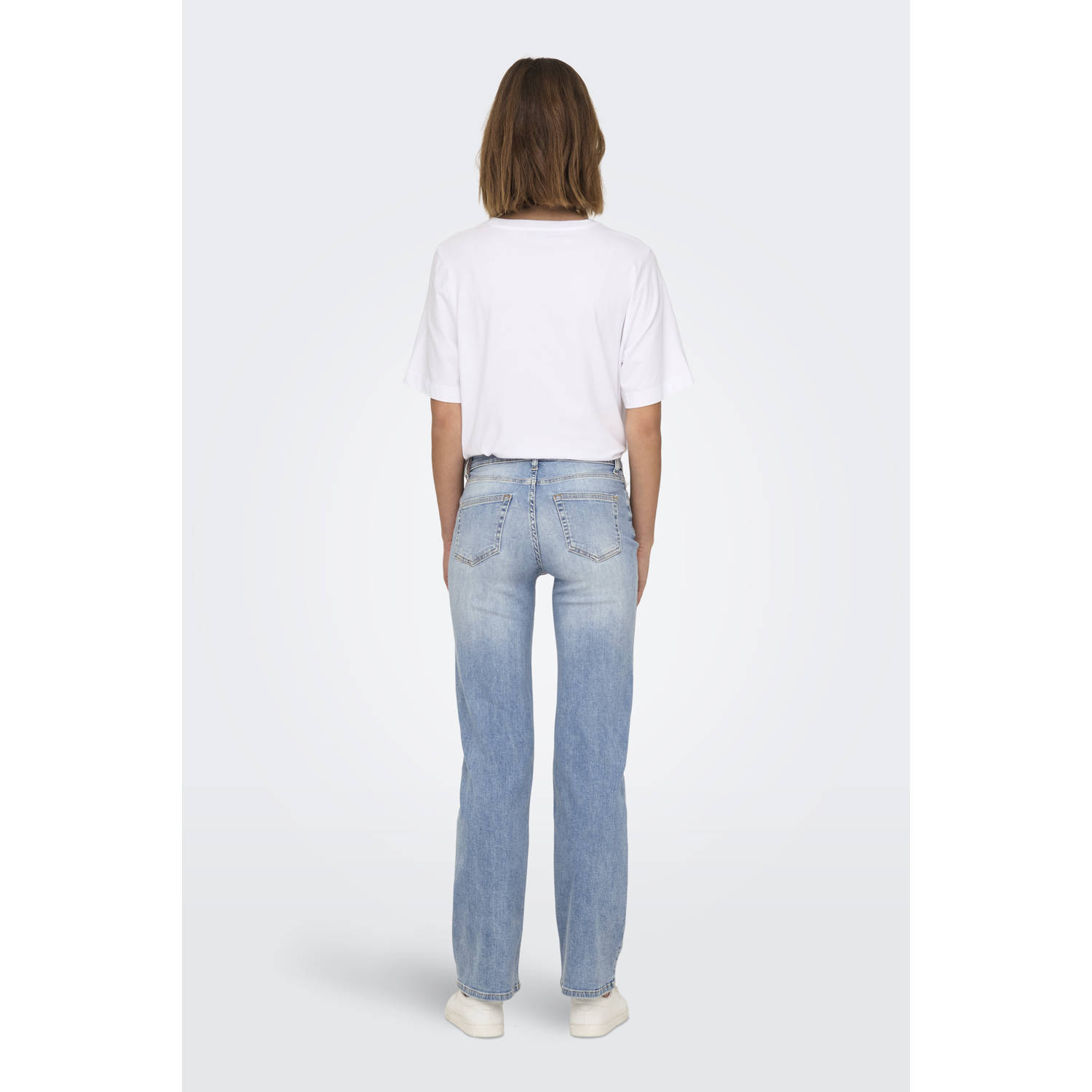 ONLY regular waist light blue denim