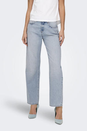 regular waist light blue denim