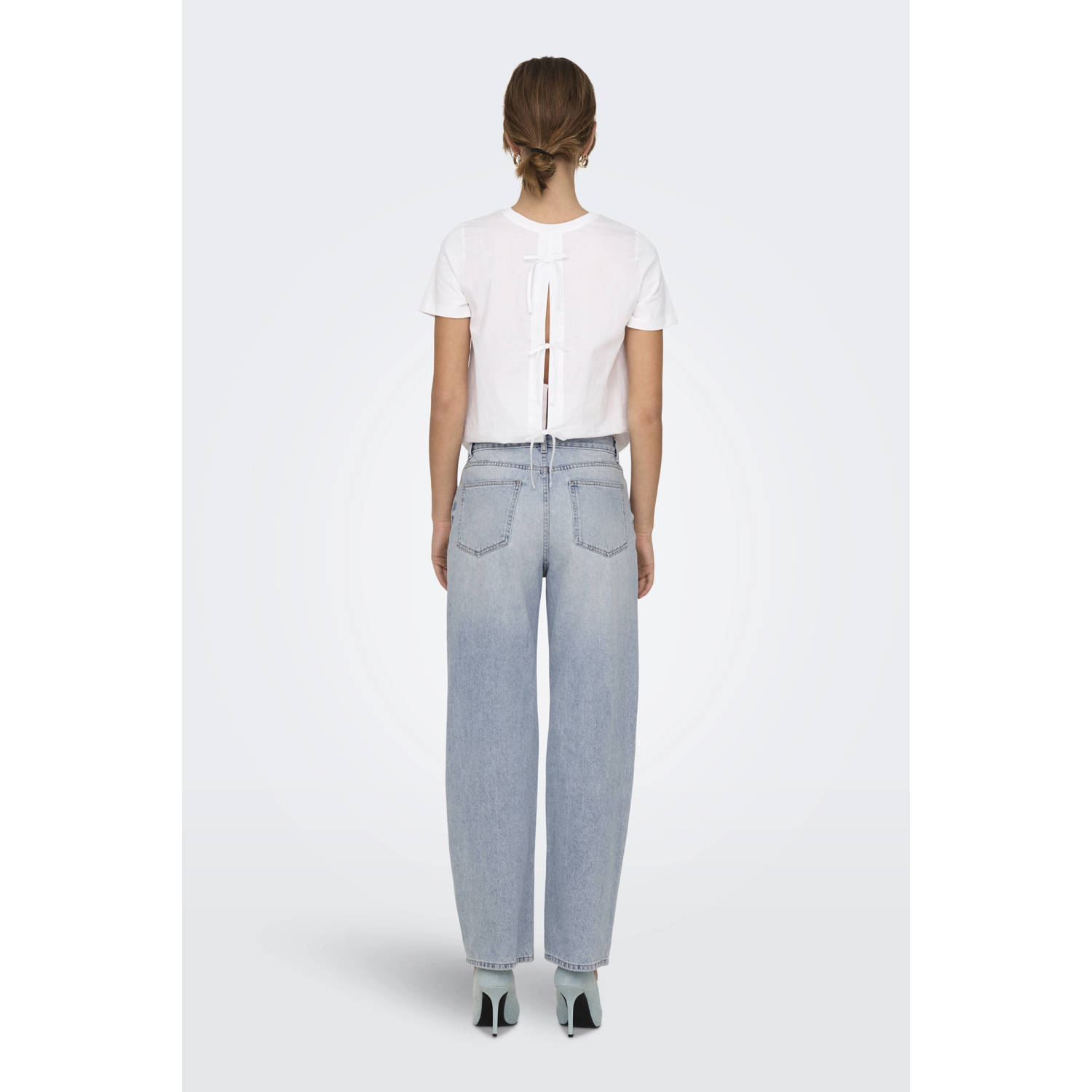ONLY regular waist light blue denim