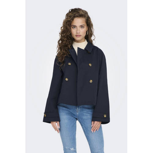 ONLY trenchcoat donkerblauw afbeelding