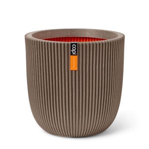 pot Groove bol (35x34 cm) warm taupe