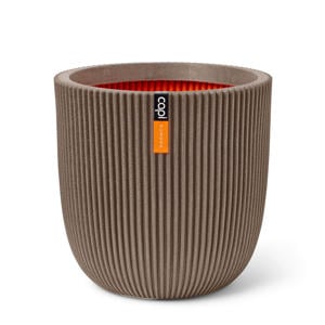 pot Groove bol (35x34 cm) warm taupe