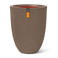 Capi vaas Groove elegant laag (34x46 cm) warm taupe
