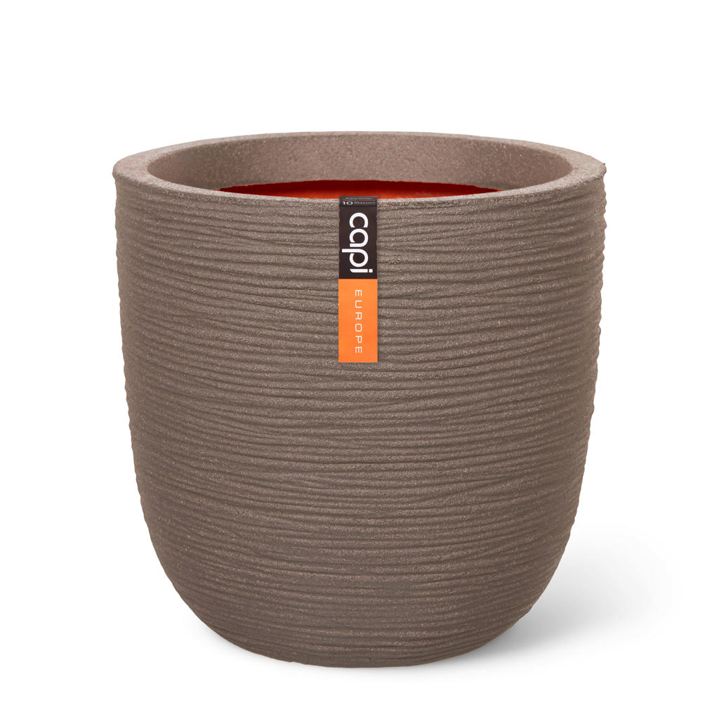 Capi pot Rib bol (35x34 cm) warm taupe